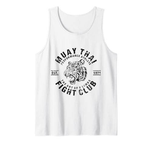 Muay Thai Kickboxing Otto Art MMA Canotta, Uomo, Bianco, M