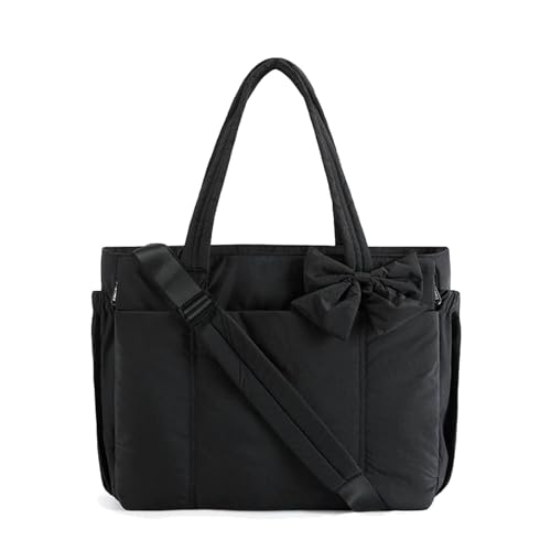 Crush Bow Tote Bag, Style Large Bow Waterproof Sandproof Beach Tote for Shopping, Travel4