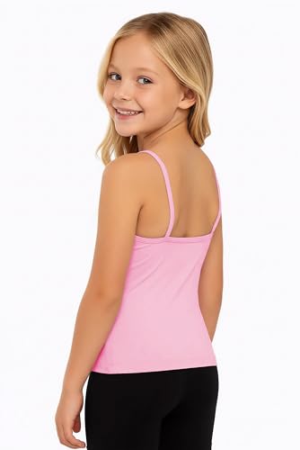 Image of Kurve Girl's Sleeveless Tank Top - Stretch Undershirts Cami Camisole, UV Protective Fabric, Rated UPF 50+ (Made in USA)