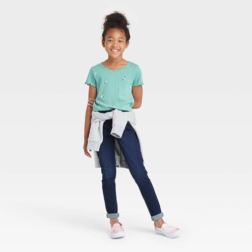 Cat & Jack Girls' Mid-Rise Pull-On Jeggings -3