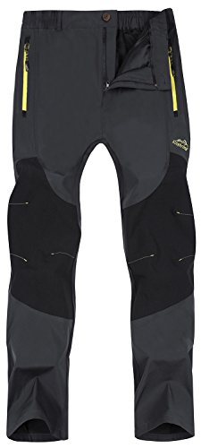 Singbring Women's Outdoor Lightweight Quick Dry Hiking Pants(W01BS-Gray-L)