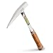 Estwing Rock Pick - 13 oz Geological Hammer with Milled Face & Genuine Leather Grip - E13PM