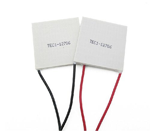 DAOKI 2PCS TEC1-12706 12V 60W Heatsink Thermoelectric Cooler Cooling Peltier Plate Module 12V 6A