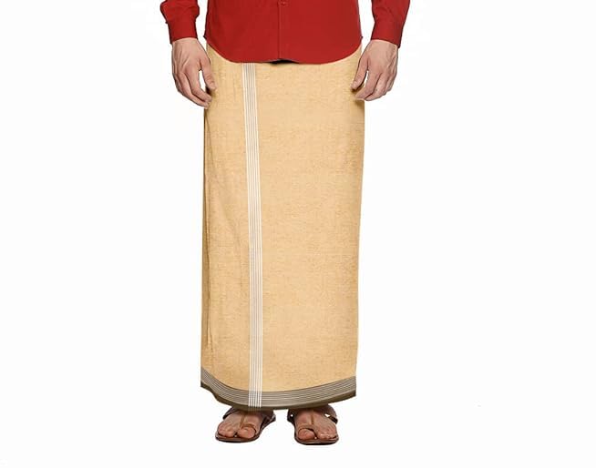 Image of Men's Cotton Lungi | Traditional Indian Wear | Soft & Breathable Checked Lungis for Daily Comfort, Home Wear & Casual Use | Free Size Wrap