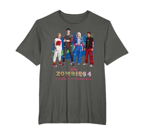 Disney ZOMBIES 4 Nova & Victor + Zed & Addison Official Logo T-Shirt