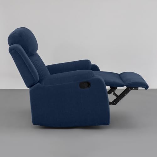 Image of Sleepyhead RX6 Designed by Duroflex - Single Seater Fabric Recliner (Berry Blue) |3 Modes of Comfort |High Back Rest for Extra Neck & Lumbar Support |Premium Pocket Springs for Plush Feeling