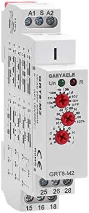 GAEYAELE 16A Multifunction Time Relay with 10 Function Choices AC230V Relay(GRT8-M2,A230)