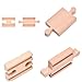 Ioffersuper 12 pcs Wooden Train Track Set, Male-Male Female-Female Bump Tracks, Bridge Pier Track(Random Colour),Cross Tracks and Stop Track Compatible with All Major Brands (Mix)