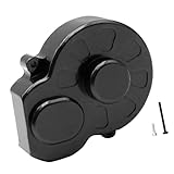Folpus Cubierta de Engranaje para Coche RC Tapa de Caja de Transmisión Recambio de Aleación de Aluminio Accesorios Metálicos Adecuado para Y Mantener, Negro