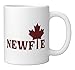 Newfie Newfoundland Canada Maple Leaf Pride Canadian Vintage Ceramic Mug, White