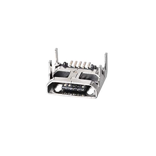 uxcell 10PCS Micro USB Conector Hembra 5 Pines miniatura 3