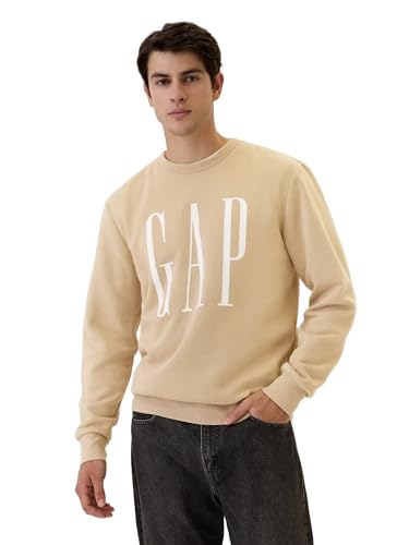 GAP mens Logo Fleece Crew Sweatshirt