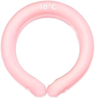 Mengsiy Cool Neck Tube Cool Freeze Neckband Verano sostenible Deportes al Aire Libre Correr y Andar en Bicicleta Cold Collar Ice Pad Chill (Color : Rose)