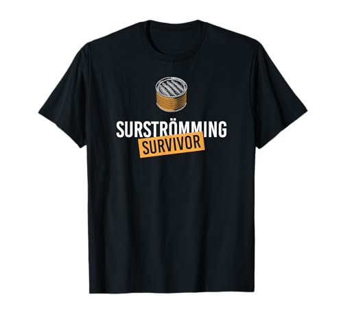 Surströmming Survivor Funny Noruego Camiseta