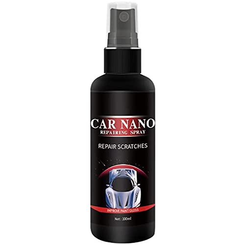 Car Scratch Repair Nano Spray, Nano Spray Anti-Rayures de Voiture, Spray Pour Rayure Voiture, Spray De Réparation De Rayures De Voiture, Réparation Rapide de Rayures Nano Spray (100ML) Cover