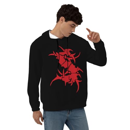 Sepulturas Hoodie Men'S Soft Warm Plush Lining Hoodie Lightweight Sweatshirt Tops