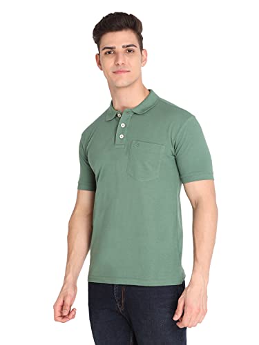 Image of CHKOKKO Men's Polo Cotton Regular Fit Half Sleeves T-Shirt with Pocket