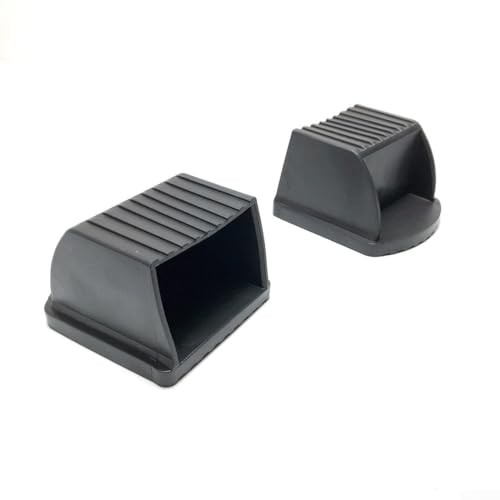 Tappo in gomma rettangolare per attrezzature da fitness, 70 x 50 mm, antiscivolo, protezione per pavimento da palestra, confezione da 2