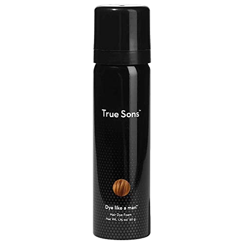 True Sons Hair Dye for Men (Auburn) - With Instant Dye Booster Applicator for Grey Hair Color - Complete Hair Dye Kit for Natural Look - Mustache and Beard Hair Dye (1.75 oz) 4-6 Applications