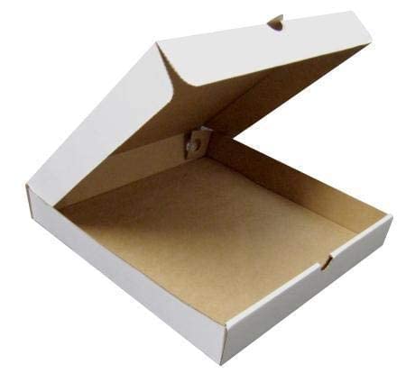 YNK Pizza Box | Packaging Box | Size - 7x7x1.5 Inches | Corrugated Packing Pizza Box | White Color | Pieces - (10) (B09QD2KMBR) Amazon Price History, Amazon Price Tracker