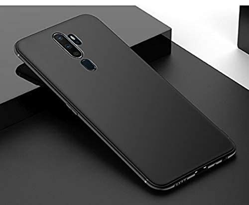 Image of Mobile Back Cover Case for Oppo A5(2020) (Silicone Case|CameraProtection|Black SC1510)