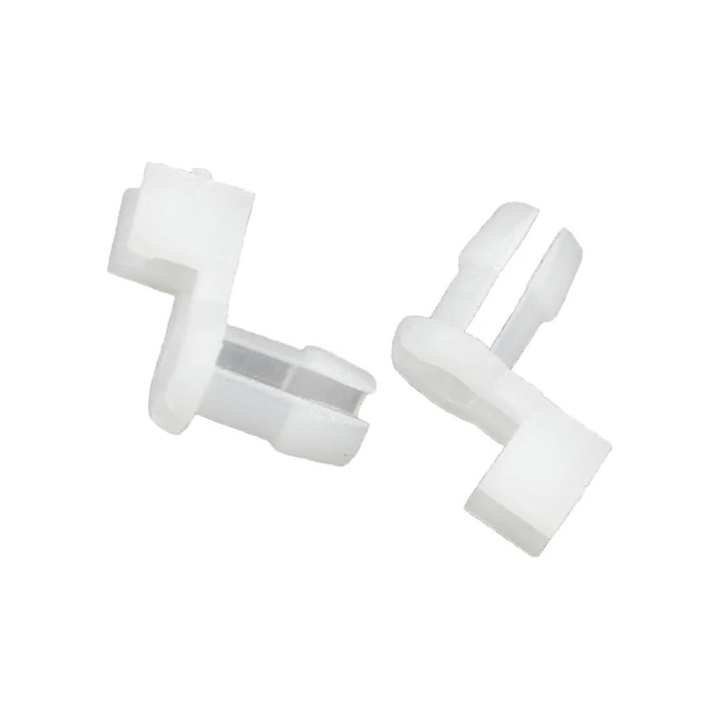 GLBMLMTHZP 30 PCS Auto Plastic Door Lock Rod Clip Fixeding Side Fastener Clips White Car Fitting