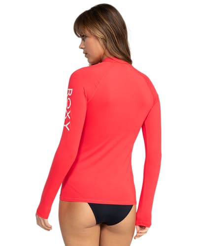 Image of Roxy Women's Long Sleeve Compression Fit Rashguard UPF 50+ Quick Dry Recycled Swim Shirt