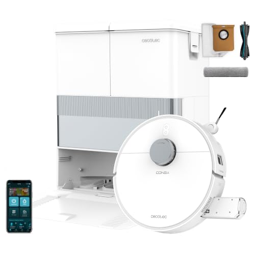 Cecotec Robot Aspirador y Friegasuelos con Estación Agua y Polvo Conga R400