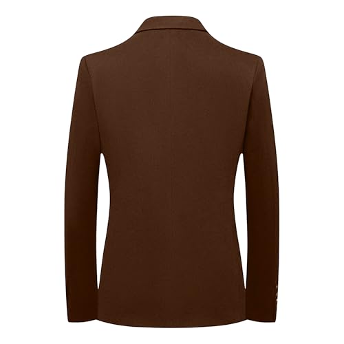 Men's Daily Blazer Business Sport Coat Tops Lapel Slim Fit Stylish Suit Jacket Two Button Sport Coat 5
