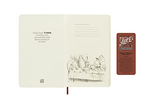 Moleskine Weekly Planner 2023, 12-Month Diary, Limited Edition Alice In Wonderland - Image 2