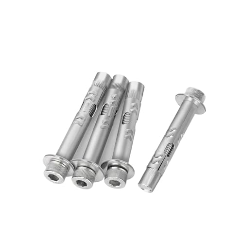 Bullone di ancoraggio for calcestruzzo a implosione M6 M8 M10 M12 304 in acciaio inossidabile con testa esagonale e cava(M10x120mm-1pcs)