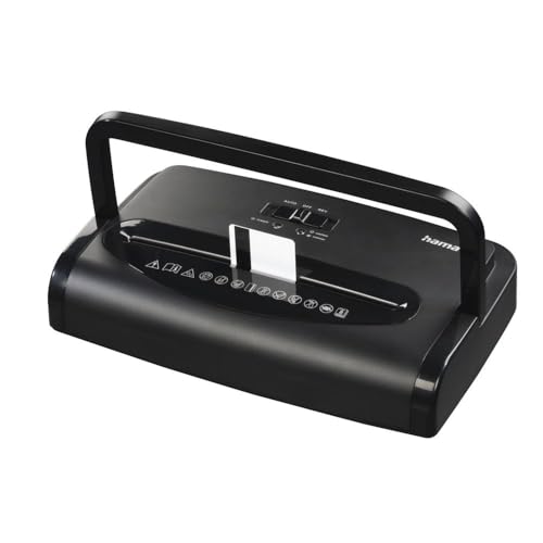 Destructeur de documents Hama Premium M8+ rigide noir 20L