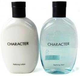 Hiboss Bergoti KOREAN COSMETICS, LG Household & Health Care_ Character Refining Skin &Lotion set. (Skin 350ml + Lotion 350ml).
