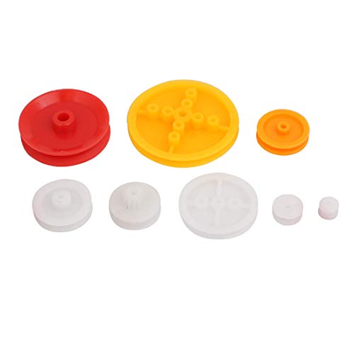 Aexit Multiple Sizes Electrical equipment Different Type Plastic Belt Pulley for DIY Toy Model