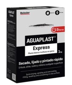 Plaste blanco en polvo, rápido endurecimiento, BEISSIER Aguaplast Express, 1Kg