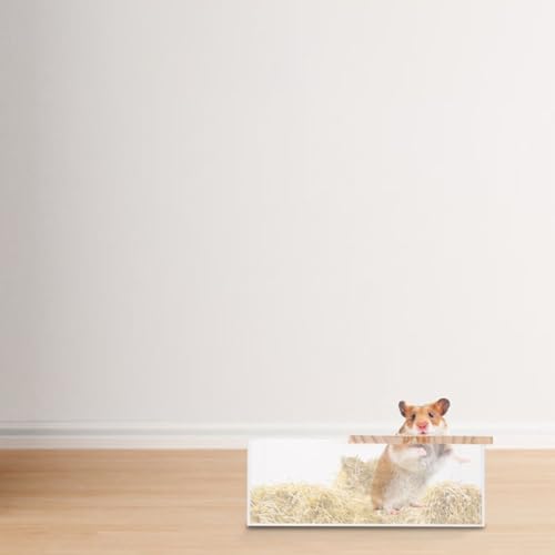 Bañeras de acrílico resistente YARNOW para chinchilla 5