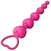 Roluck Herzform Silikon Analkugeln mit 6 Kugeln Analkette mit Griffen Analplug Analsexspielzeug Analmasturbator Sexspielzeug für Anfänger Männer Frauen Analdildo (Rose) #1