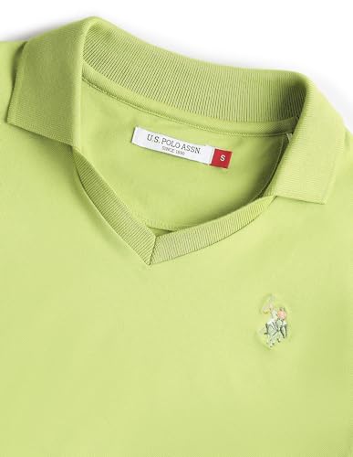 Image of U.S. Polo ASSN. Women's Cotton Regular Fit Solid Polo Shirt