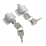 Gettimore Schiebetürschnäpper Set, Flügelriegel Sicherheitsschloss mit...