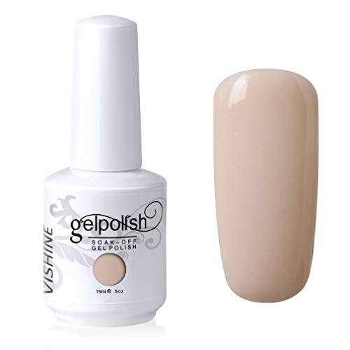 Vishine Gelpolish Professional UV LED Soak Off Varnish Color Gel Nail Polish Manicure Salon Beige(1405)