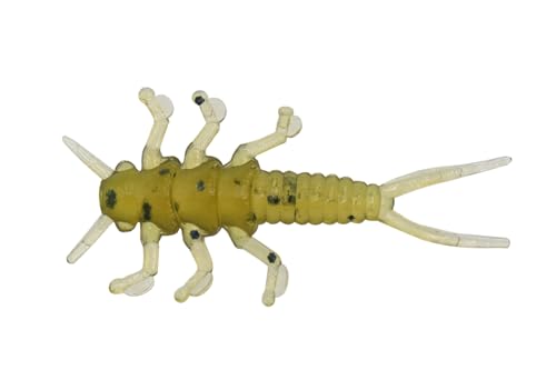 Eurotackle Stone Fly 1.2' Micro Finesse Soft Plastic Lure (Green Pumpkin)