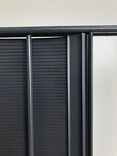Rieles de sujeción para protección visual que evitan el desprendimiento de tiras en vallas 7