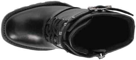 HARLEY-DAVIDSON FOOTWEAR Women's Adina Lace Motorcycle Boot, Black, 6 | Image 3