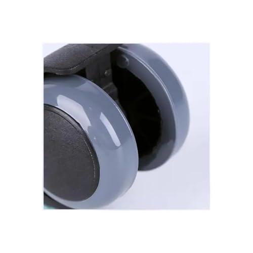 Roulettes de meuble 11mm grises en lot de 5 pour chaises et bureaux - 4