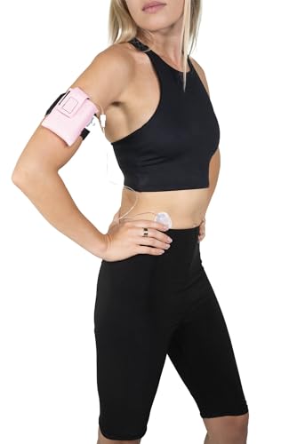 Pumpcases Rose Insulin Pump Arm Belt – Diabetic Insulin Pump Armband – Adjustable Belt Insulin Pump Case – Compatible with Medtronic 780G – Assembled in The USA (Large)