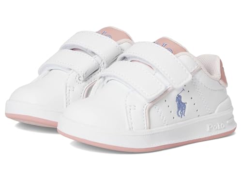Polo Ralph Lauren TĂŞnis infantil unissex Heritage Court Iii Ez (infantil), Branco/Rosa, 20