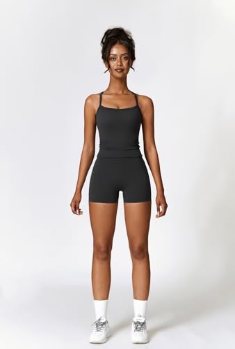 Two Piece Workout Sets For Women Tank Top Matching High Waist Booty Lifting Shorts Gym Yoga Active Wear Outfits - Image 5