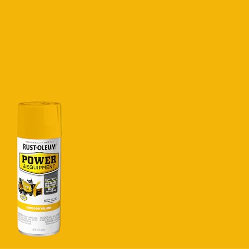 Rust-Oleum Power & Equipment Gloss Outdoor Yellow Enamel Spray Paint | Equipment Touch-Up Paint, Durable Outdoor Finish, Rust Protection And Color Retention, 12 Oz - image 2