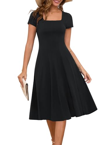 Annebouti Womens Spring Summer 2025 A-Line Square Neck Short