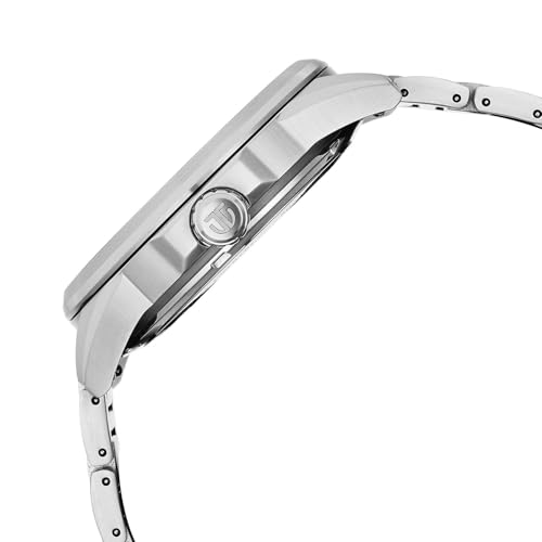 Image of Titan Aion Concealed Automatic Analog with Power Reserve Indicator and White Dial Silver Stainless Steel Strap Watch for Men - 90224SM01